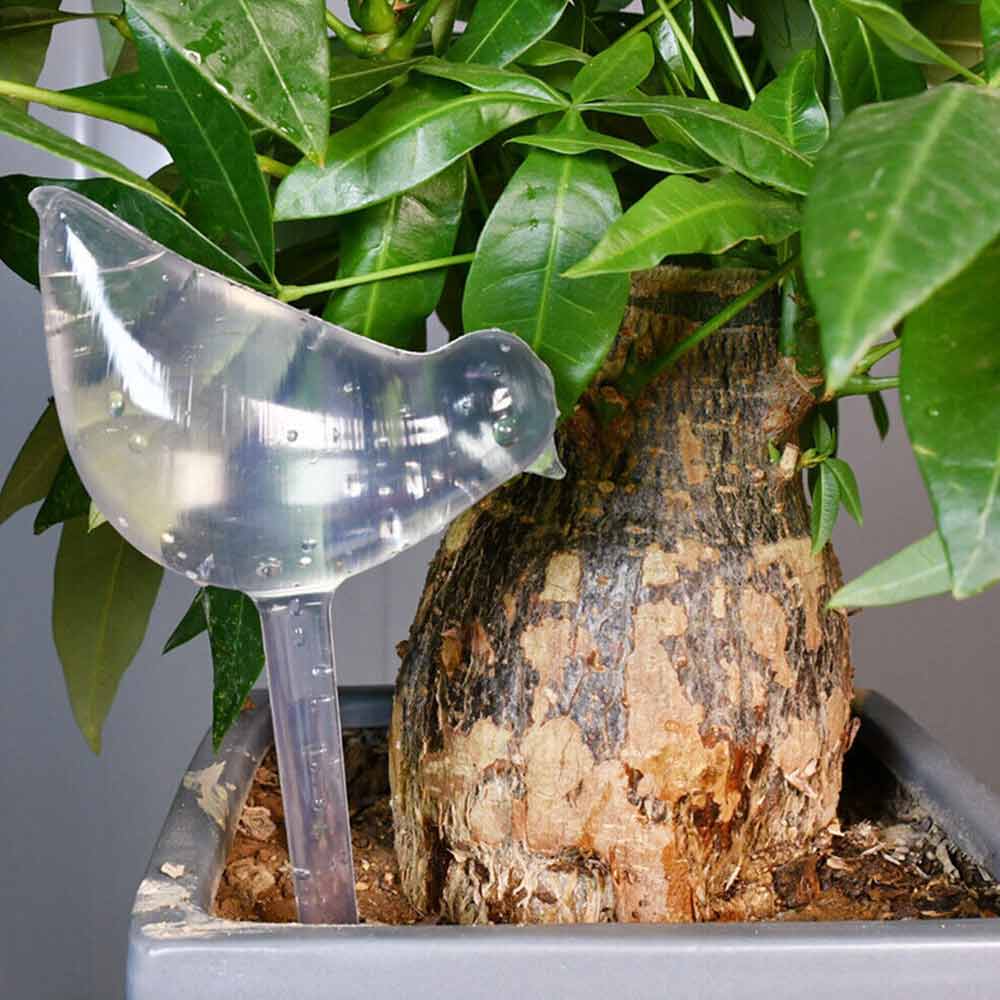 5/10X Bird Shape Plant Waterer Self Watering Spikes Automatic PVC Watering Tool