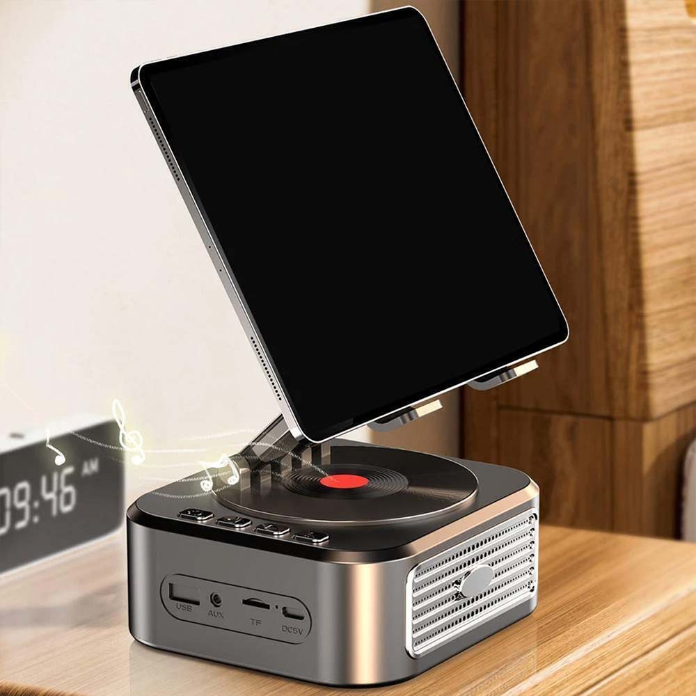 Bluetooth Speaker Phone & Tablet Stand – Adjustable with Wireless Bluetooth Speakers