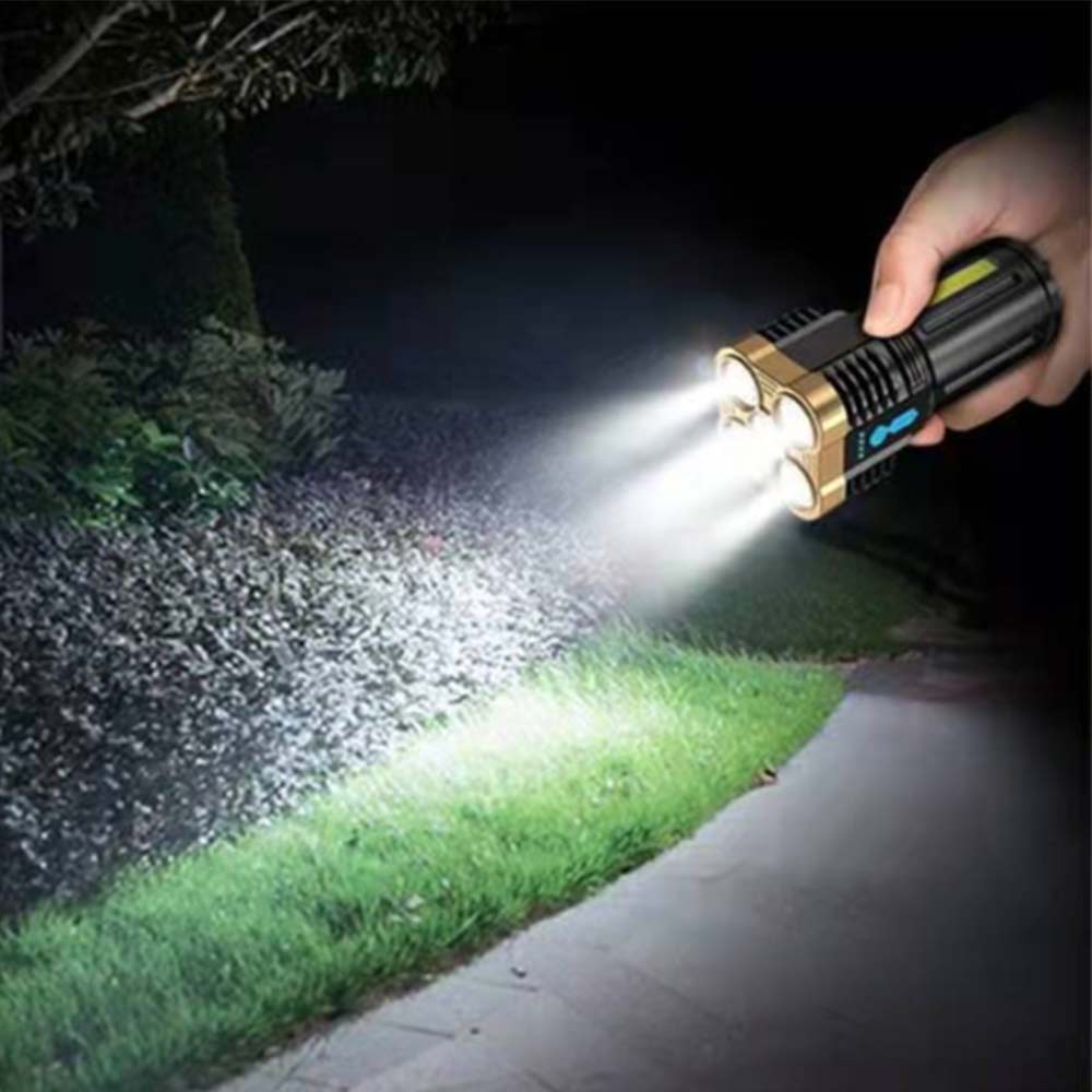 Rechargeable Portable LED COB Torchlight SPOTLIGHT Waterproof Torch Light
