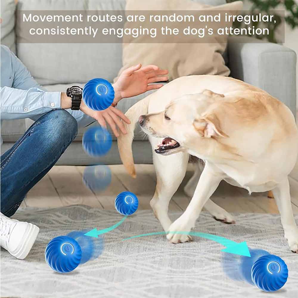 Smart Cat Dog Toy Automatic Rolling Ball Electric Pet Self-moving Kitten Game