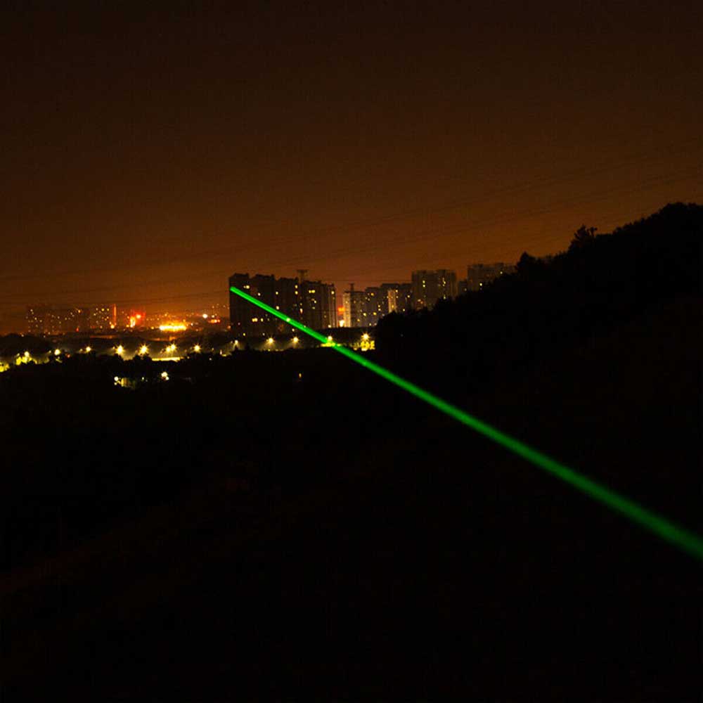 Red Aluminium Strong Green Beam Laser Pointer Pen USB Rechargeable 532nm Lazer