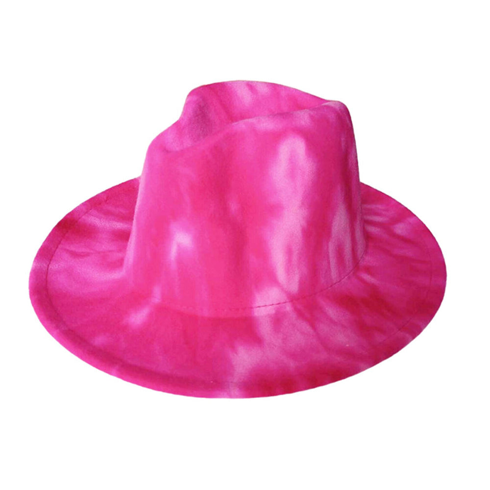 Men Women Jazz Summer Cap Wide Hat Hat Tie-Dye For Party Costumes Print Gift