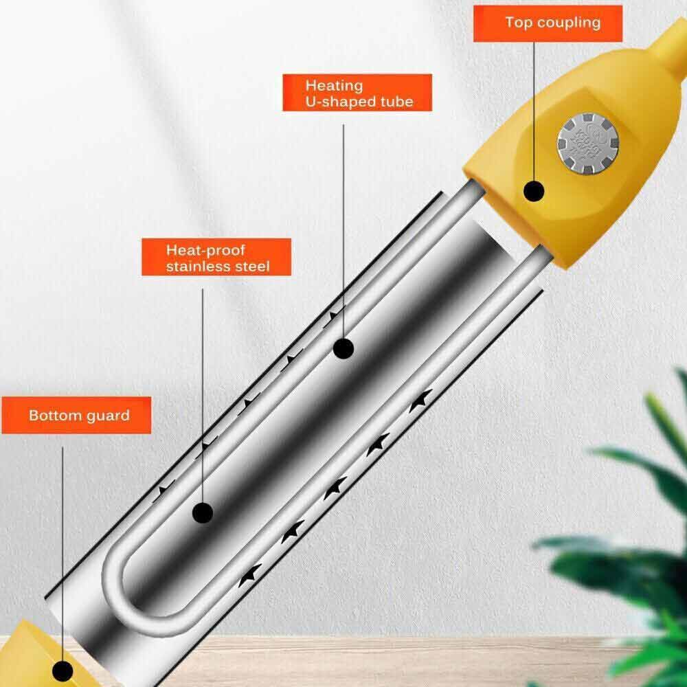 2000W Immersion Bucket Water Heater Electric Heating Element Intelligent control