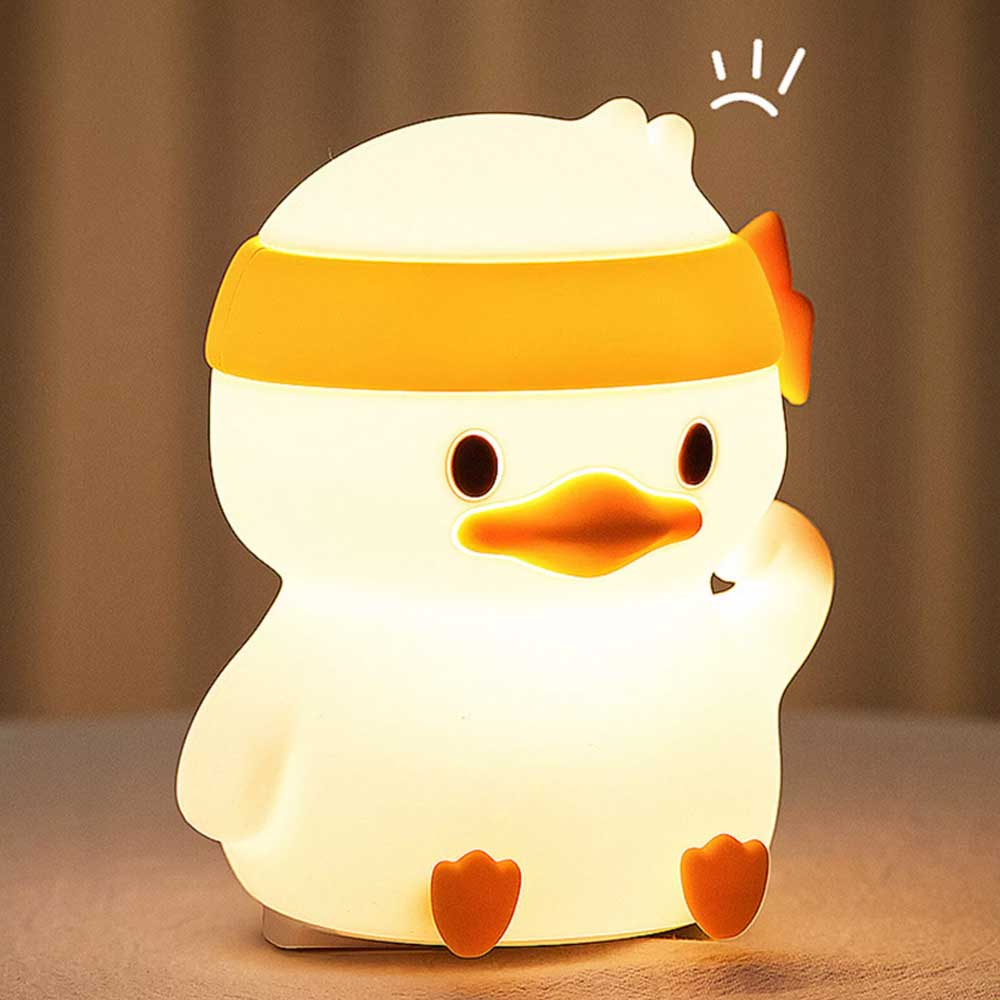 Duck LED Night Light – 6 Cute Color Changing, Dimmable, USB Rechargeable for Bedroom