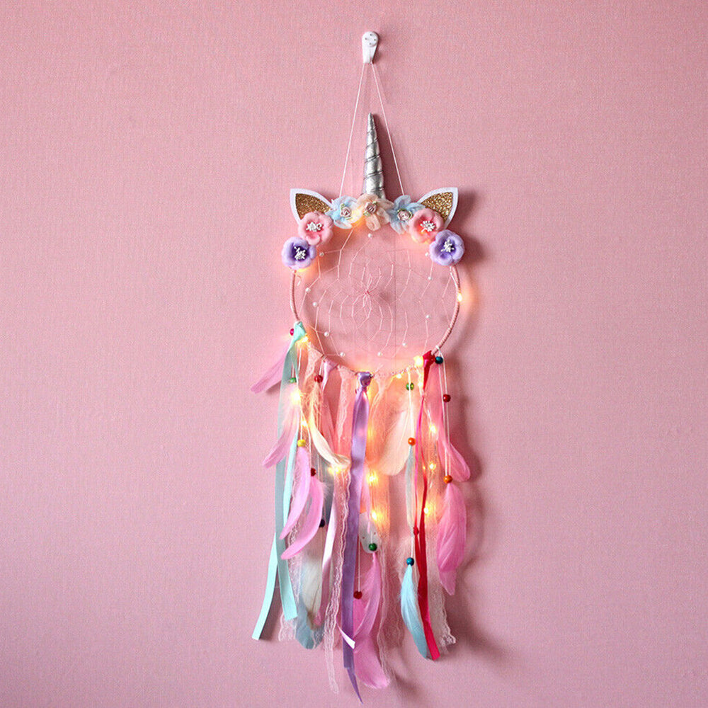 Dream Catcher with Feather Caught Dreams Wall Hanging Ornament Home Decor
