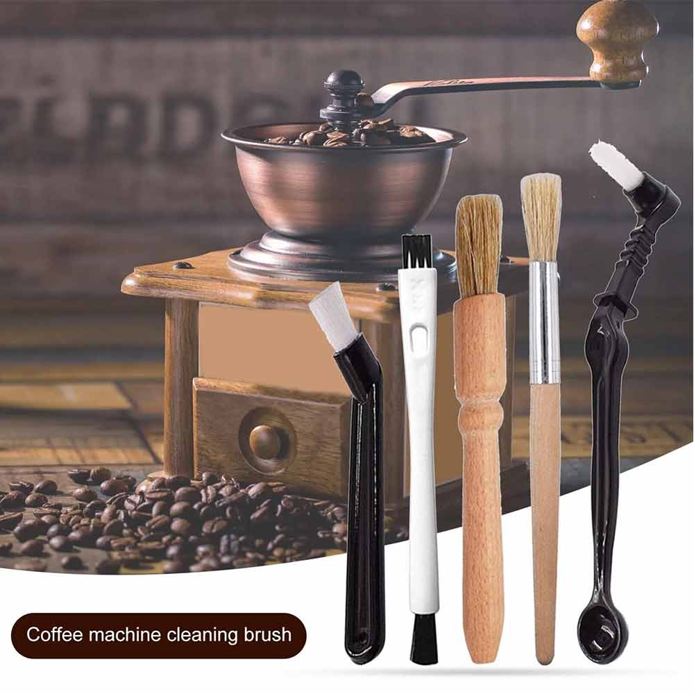 5PCS Set Coffee Machine Cleaning Kit for Coffee Grinder Brush Coffee Machine