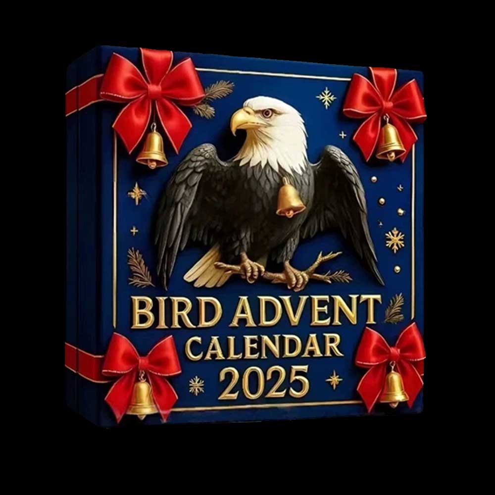 2D Bird Lover's Advent Calendar 2025 – 24 Days of Festive Countdown with Acrylic Bird Ornaments