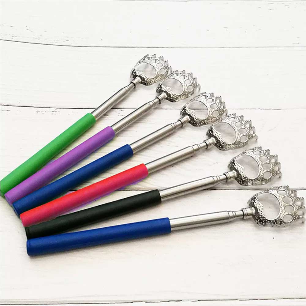 1PC Extendable Bear Claw Scratch Massage Extend Portable Back Scratcher Telescopic Random color