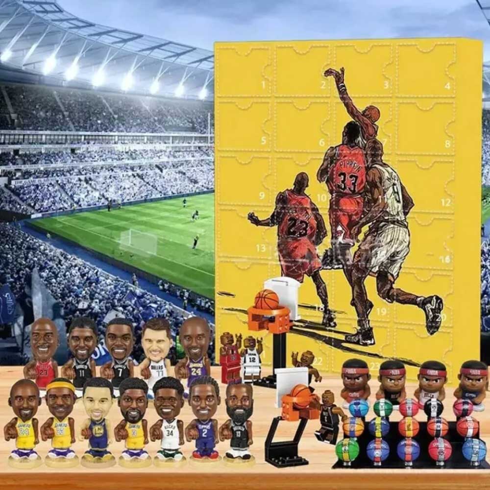 NBA 2024 Christmas Countdown Advent Calendar 24Days Action Figure Blind Box Gift