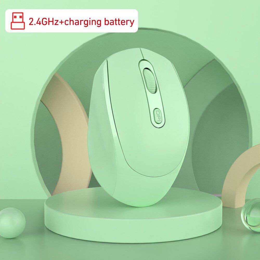 2.4GDual Mode Wireless Bluetooth Mouse Rechargeable Silent Ergonomic forLaptopPC