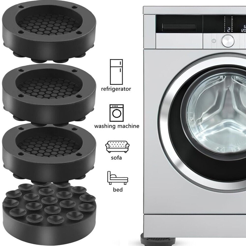 4Pcs Washing Machine Support Mat Anti-Vibration Leg Stopper Foot Pad Feet Pads