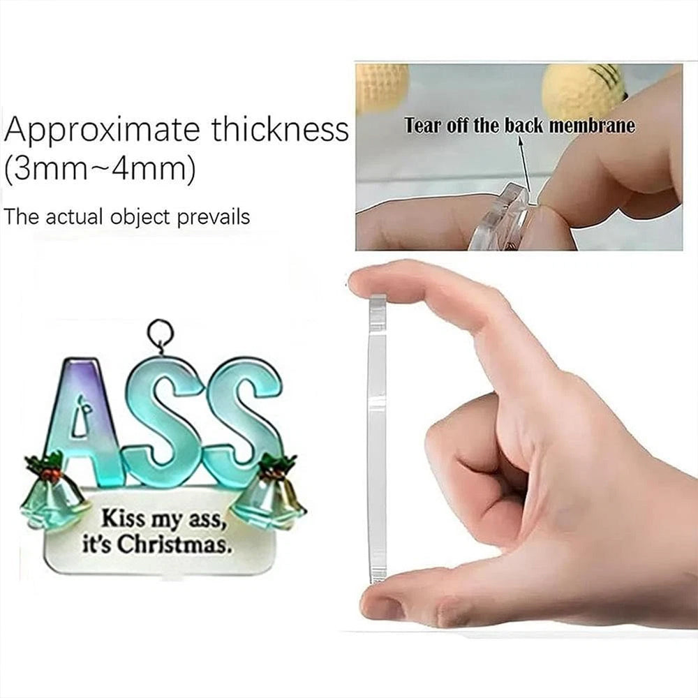 2D Adult Humour Acrylic Sea Glass Advent Calendar - 24 Days of Funny & Cheeky Holiday Surprises