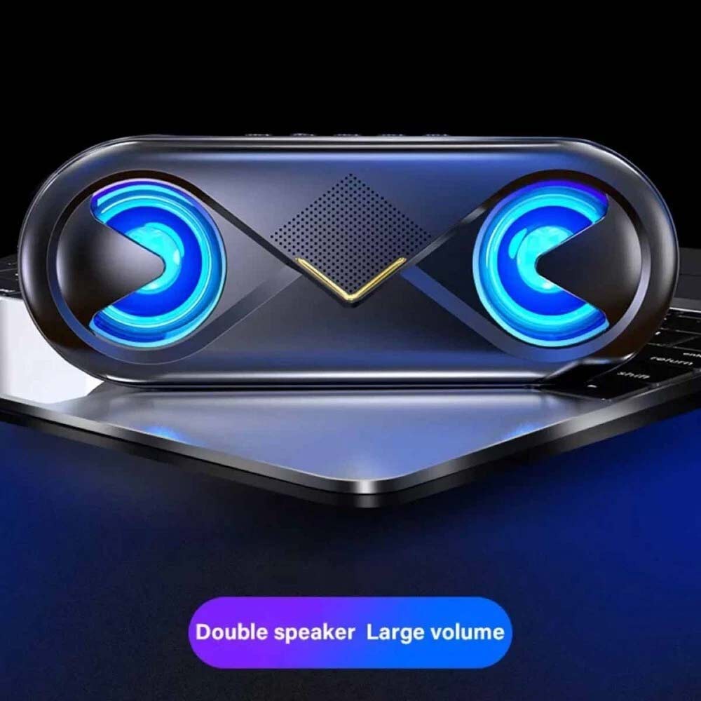 High Bass Ultra Loud Bluetooth Speaker - Portable Wireless Outdoor Speaker, Black