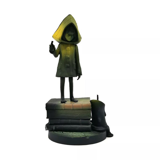 Little Nightmares Six & Nomes PVC Figure Set –Style Yellow Raincoat Model, Collector Display Statue