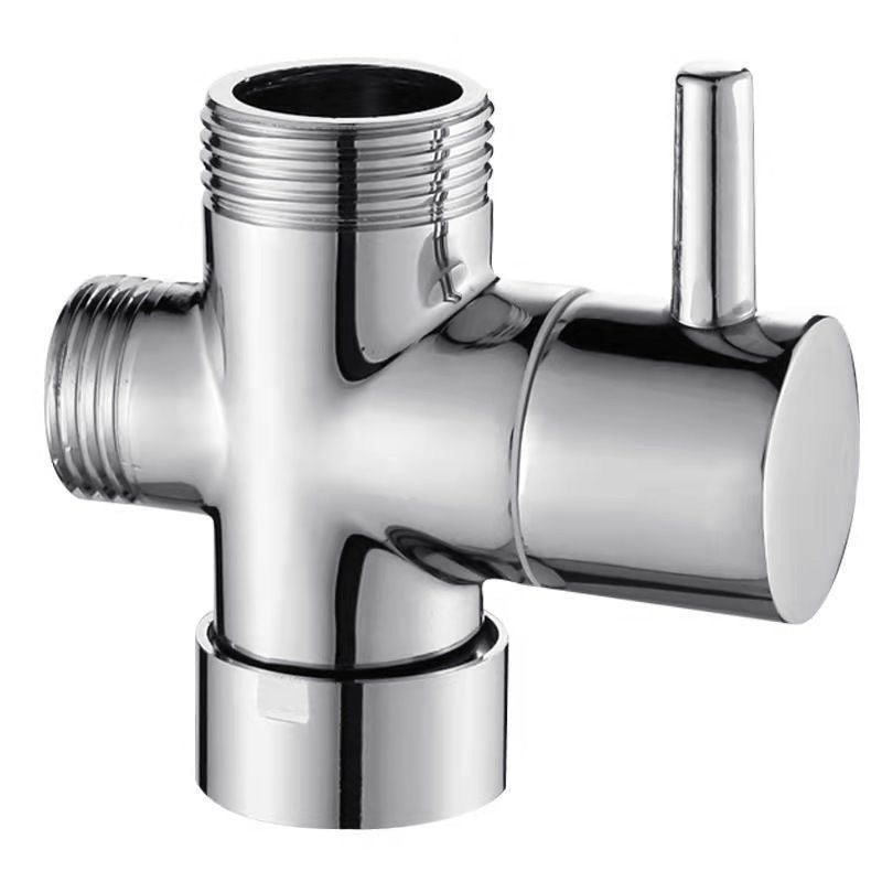 3 Ways Copper 1/2 Showe-r Fauce-t Water Splitter Valve Diverter Nozzle Adapter