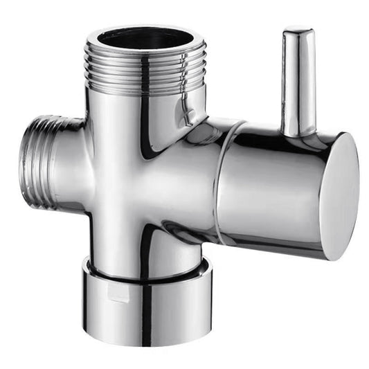 3 Ways Copper 1/2 Showe-r Fauce-t Water Splitter Valve Diverter Nozzle Adapter