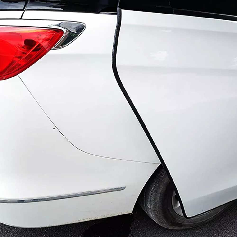 5M Car Door Edge Protector Strip - U-Shape Rubber Trim Guard Seal Black