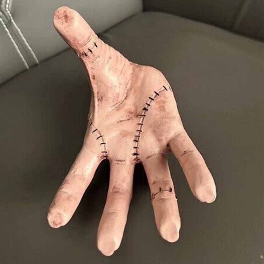 Wednesday Addams Family Thing Hand Cosplay Halloween Latex Resin Figurine Decor