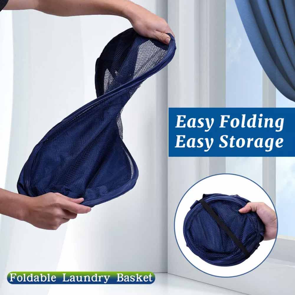Large Foldable Laundry Washing Clothes Storage Bag Hamper Basket Bin Organiser