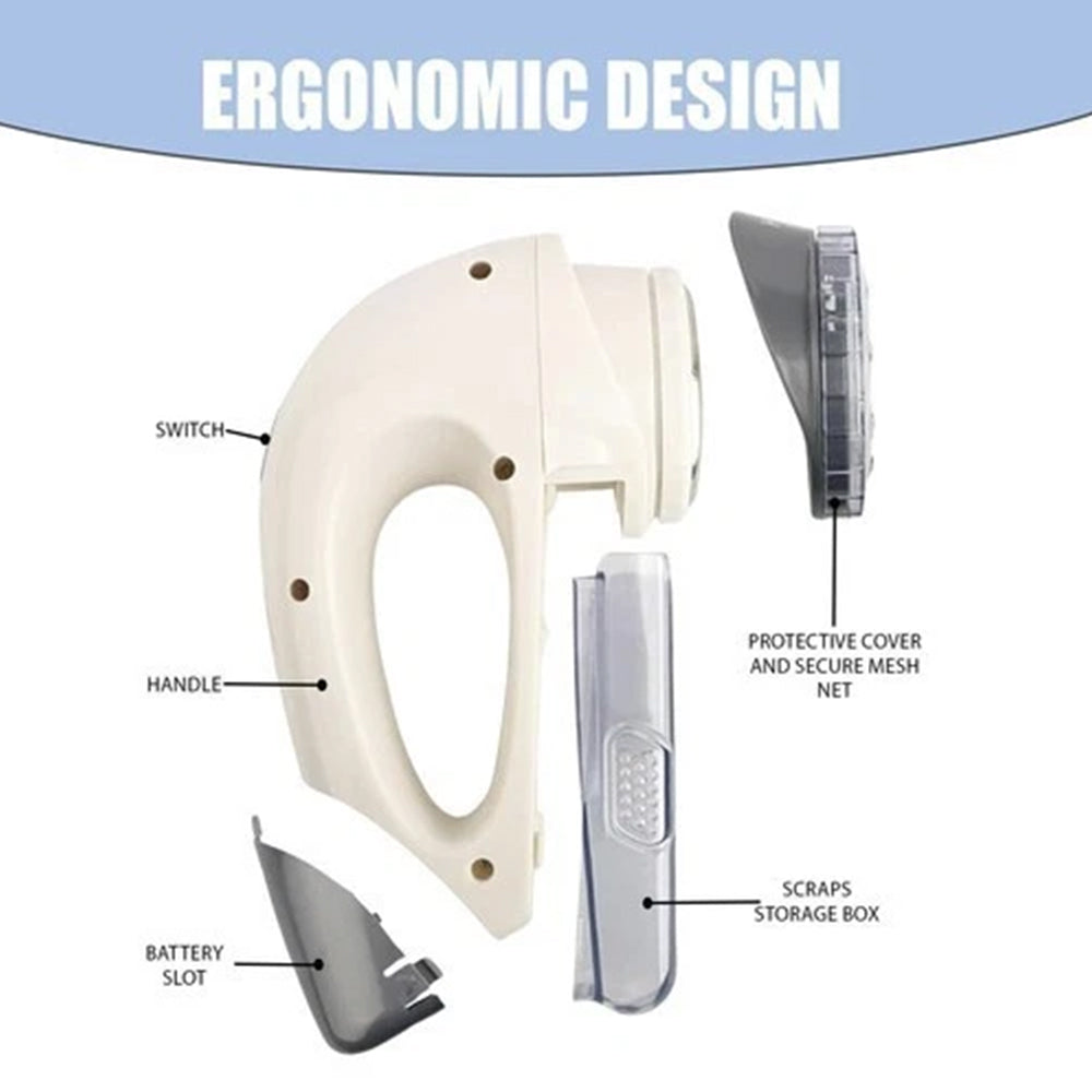Electric Lint Remover - Battery-Powered Fabric Shaver for Clothes & Debobbler