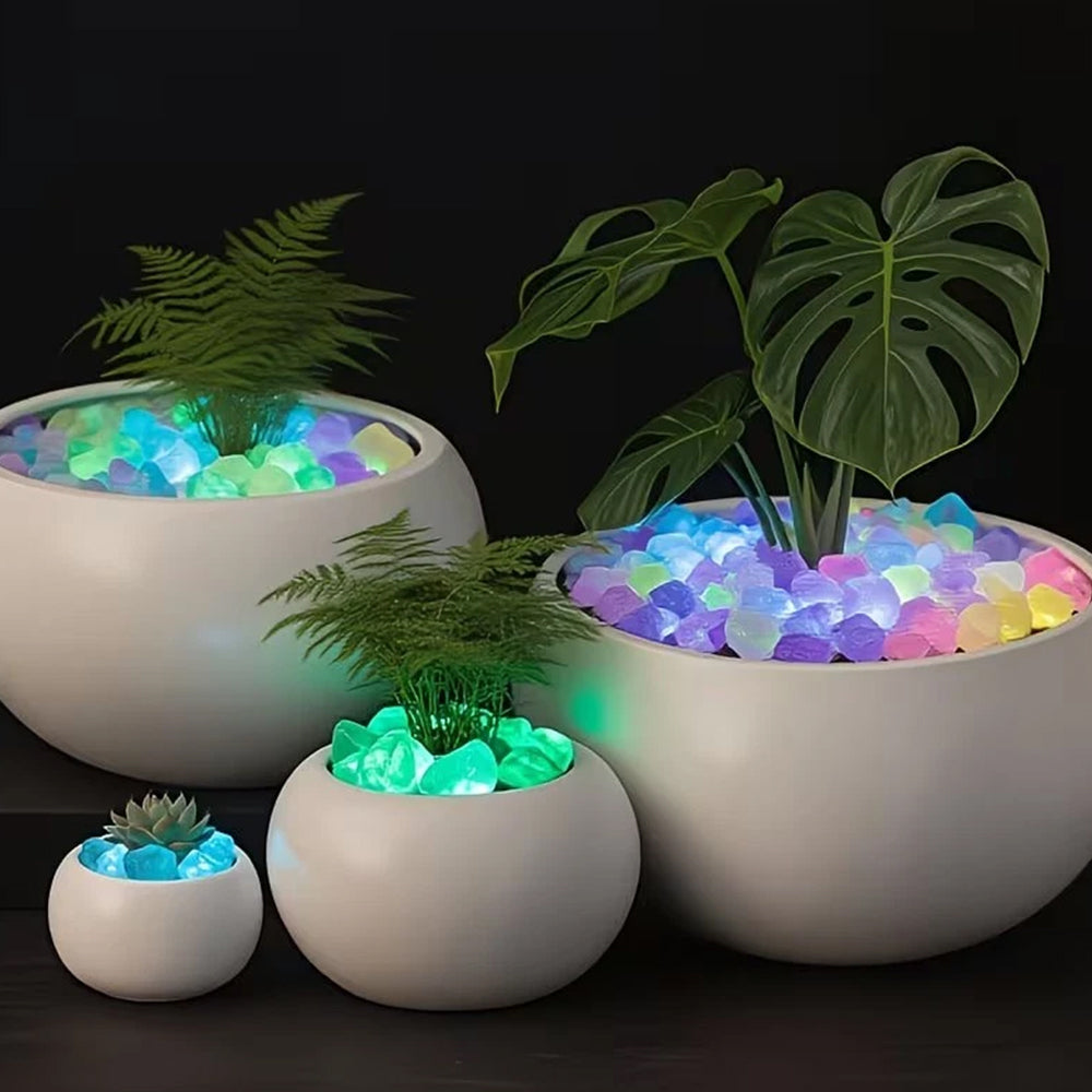 200Pcs Glow Pebbles – Luminous Garden Stones for Outdoor Decor & Pathways