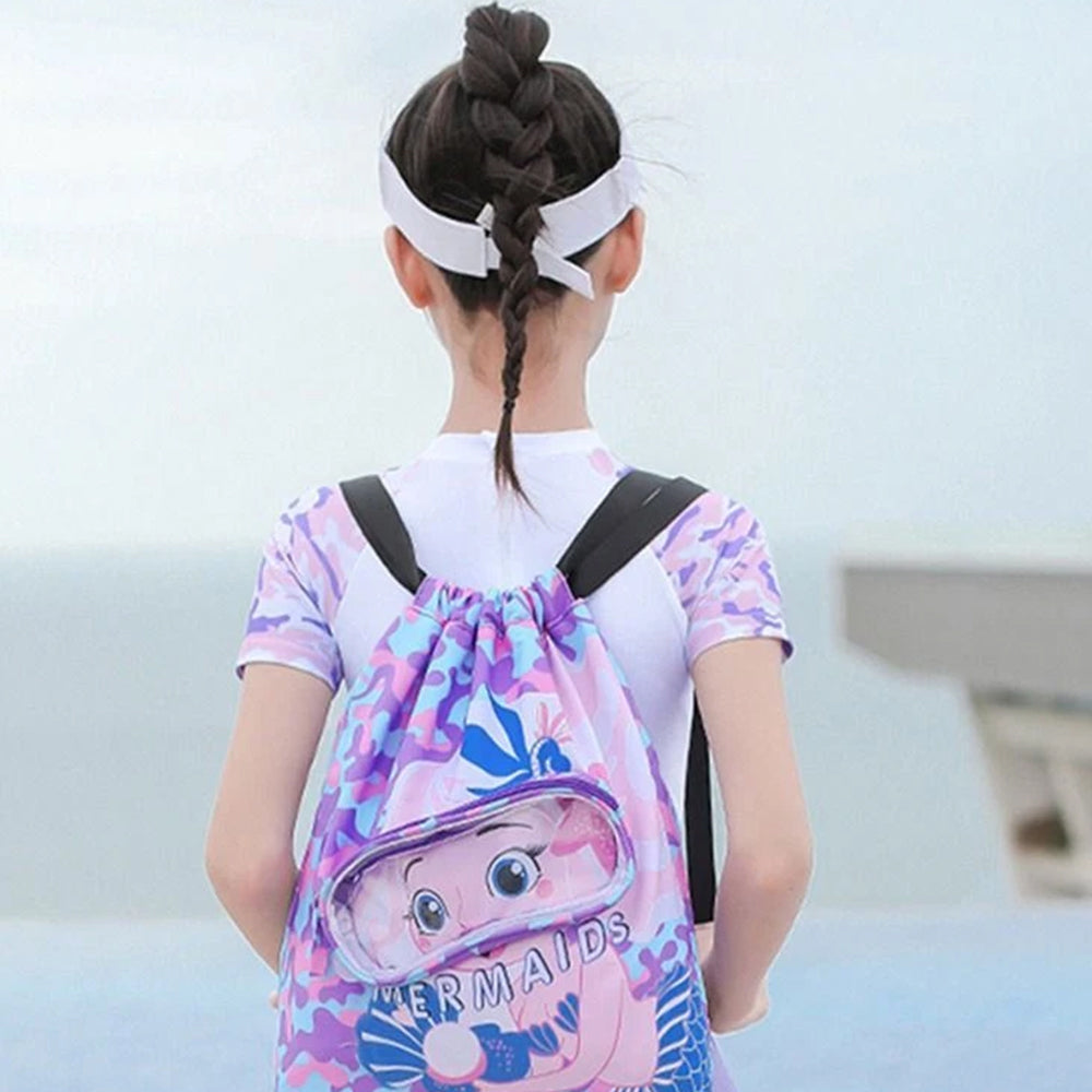 Dry Wet Separation Swimm Storage Bag - Waterproof Washing Bag with Shoe Compartment