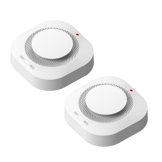 2-Pack Smoke & Gas Alarm Detector, Fire Alarm Sensor Battery-Powered for Home Safety