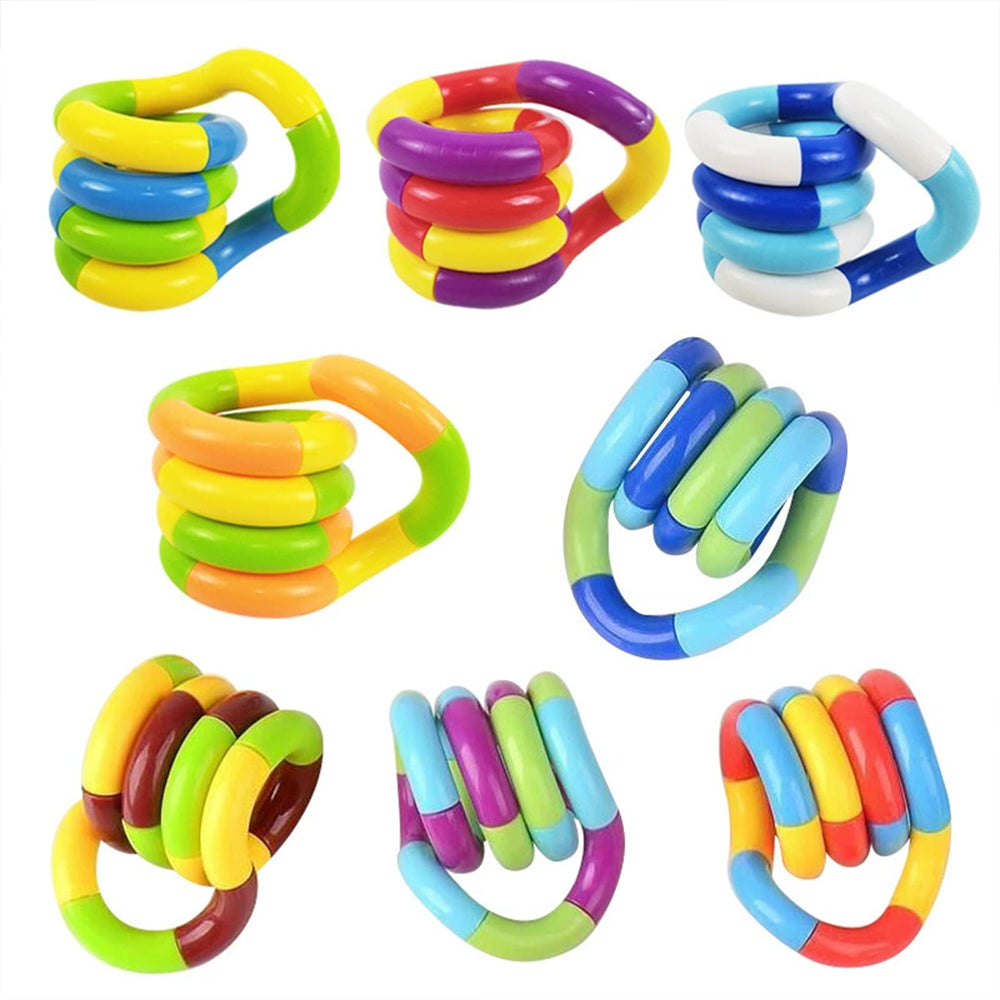 3-Pack Tangle Fidget Toy – String Twist Sensory Aid for Stress Anxiety ADHD