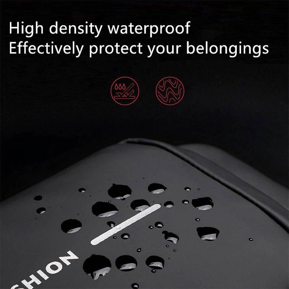 Men's Anti-Theft Crossbody Chest Bag - USB Charging Port & Lockable Sling Bag
