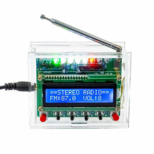 DIY Electronics Kits RDA5807 FM Radio-Receiver 5W Amplifier Audio Indicator