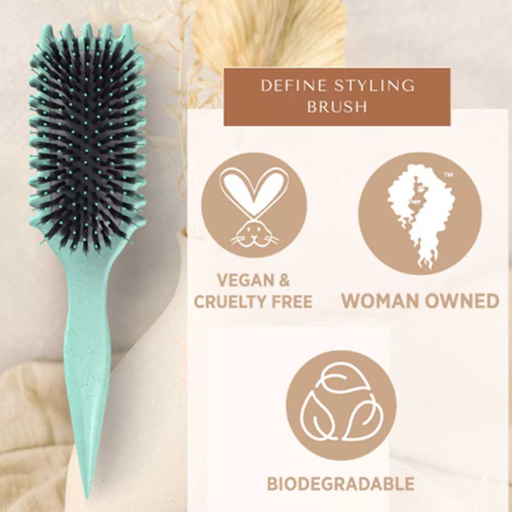 Women Curl Define Styling Defining Brush Hair Stylishing Tool Curl Brush Comb