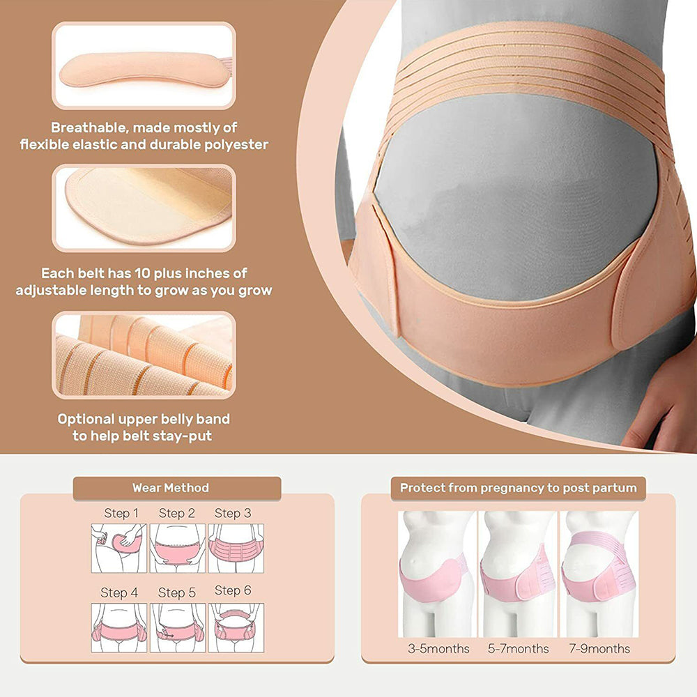 "Maternity Pregnancy Belt Extra Belly Band Back Support Abdominal Strap Brace"