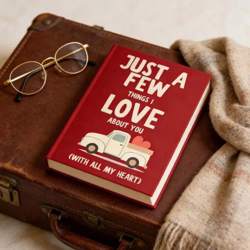 Fill-in-the-Blank Love Gift Book - "Just a Few Things I Love About You" Personalized Journal
