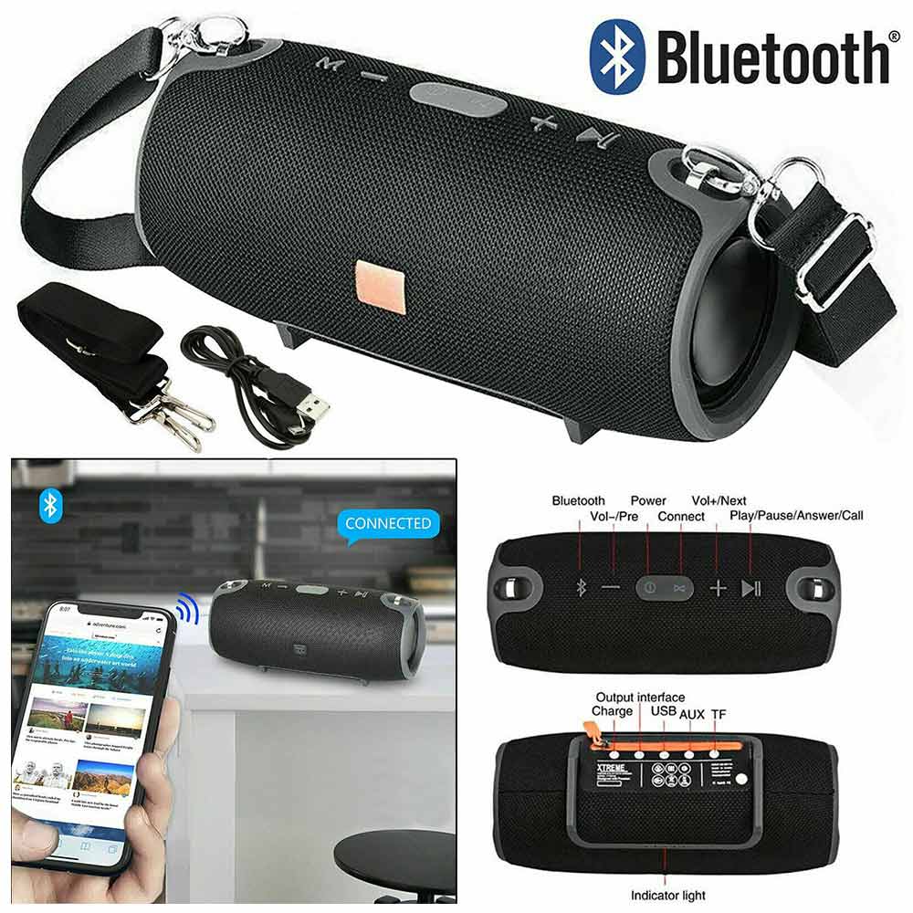 Portable Wireless Bluetooth Speaker High-Fidelity Speaker Rechargeable Subwoofer