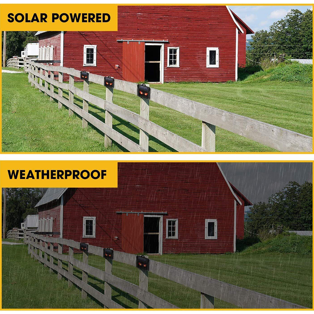 2PCS Ultrasonic Solar Cat Dog Repellent Fox Pest Scarer Deterrent Repeller