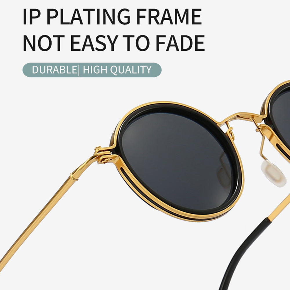 Pilot Polarized Sunglasses Round Glasses Brand Design Women Men Metal Driving