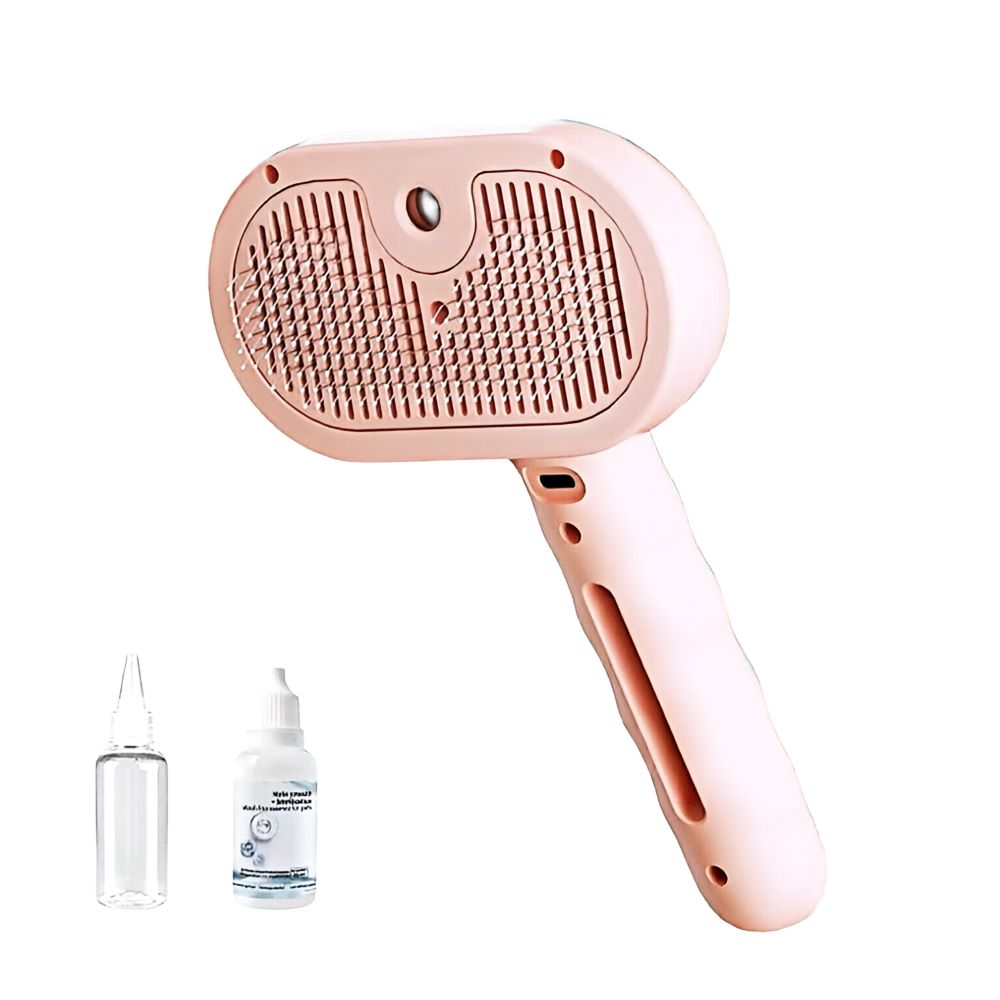 Pet Grooming Spray Brush – Anti-Shedding Pin Comb for Dogs & Cats