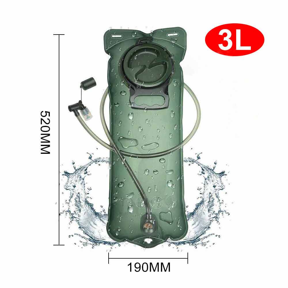 2/3L Water Bladder Bag Hydration System Camping Hiking Cycling Backpack