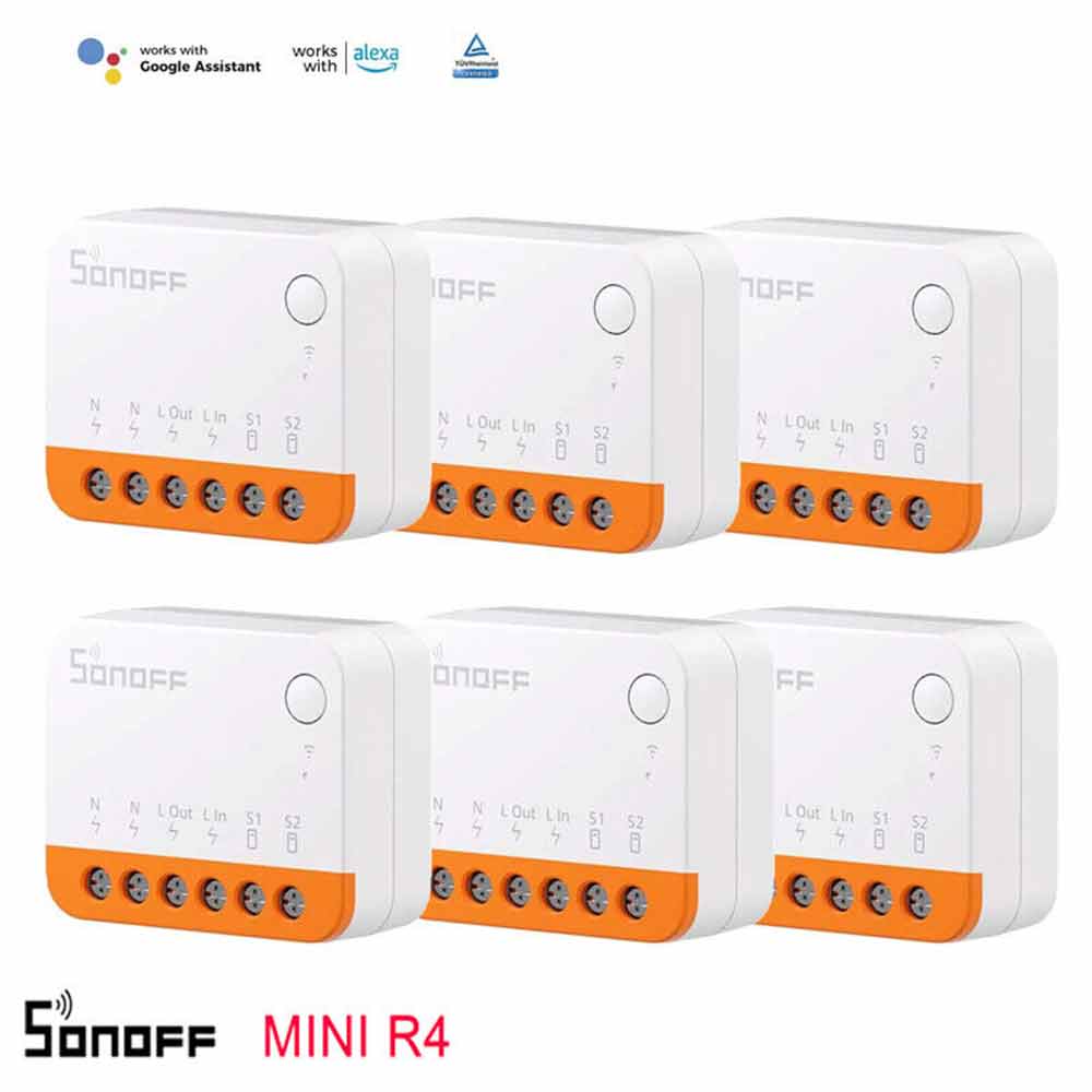 SONOFF MINIR4 10A Mini Wifi Wireless Smart Switch Timer for Alexa Google Home