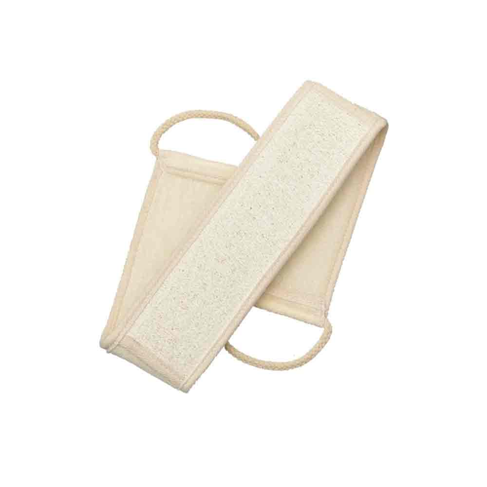 Men's Back Scrubber – Exfoliating Loofah Strap Bath Shower Body Sponge Natural Brush