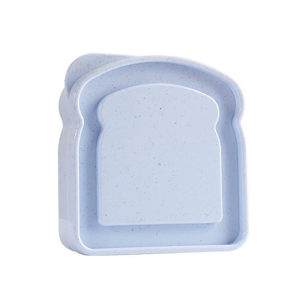 2-Pack Sandwich Storage Box - Reusable Lunch Container for Bread & Snacks