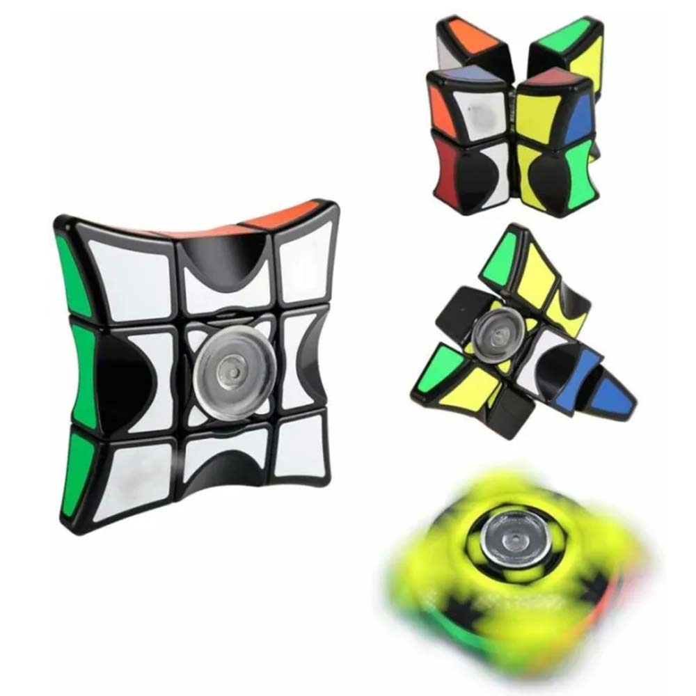 Rubiks Cube Spinner Cube Toys Anti-Anxiety Finger Spinner Stress Relief Toy