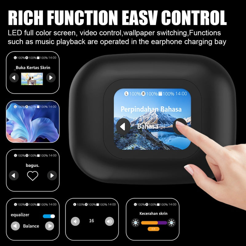 Bluetooth AI Translator Earbuds 144+ Language Real-Time Translate Earphones