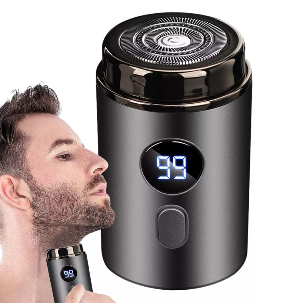 Mini-Shave Electric Razor For Men USB Rechargeable Portable With Digital Display