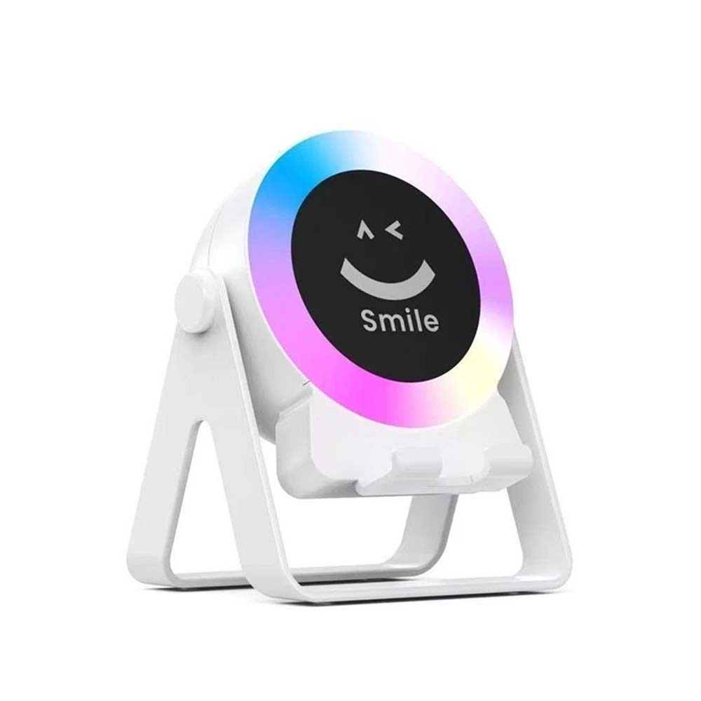 4-in-1 Wireless Induction Bluetooth Speaker - Rechargeable Phone Stand with Light