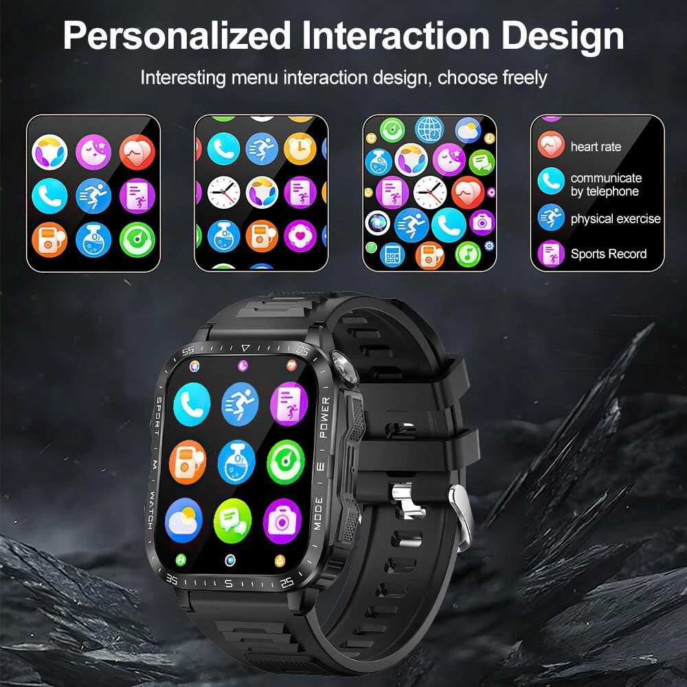 2025 Smart Watch for Men Women Waterproof Smartwatch Heart Rate Fitness Tracker