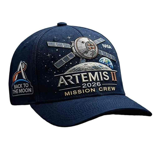 Artemis II Lunar Mission Commemorative Cap – 2026 Back to the Moon Space Hat