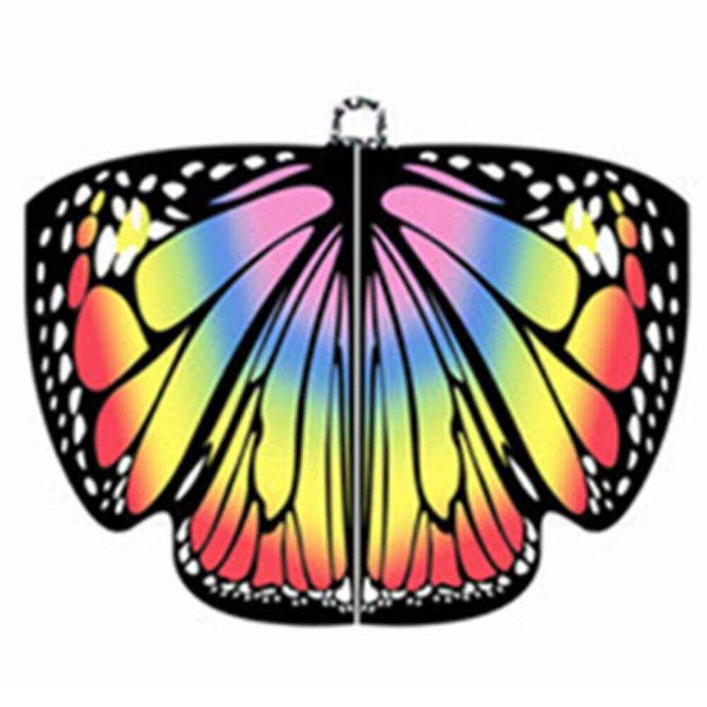 Shawl Butterfly Wings Scarf Halloween Birthday Gift Dress Adult Pretend Cosplay