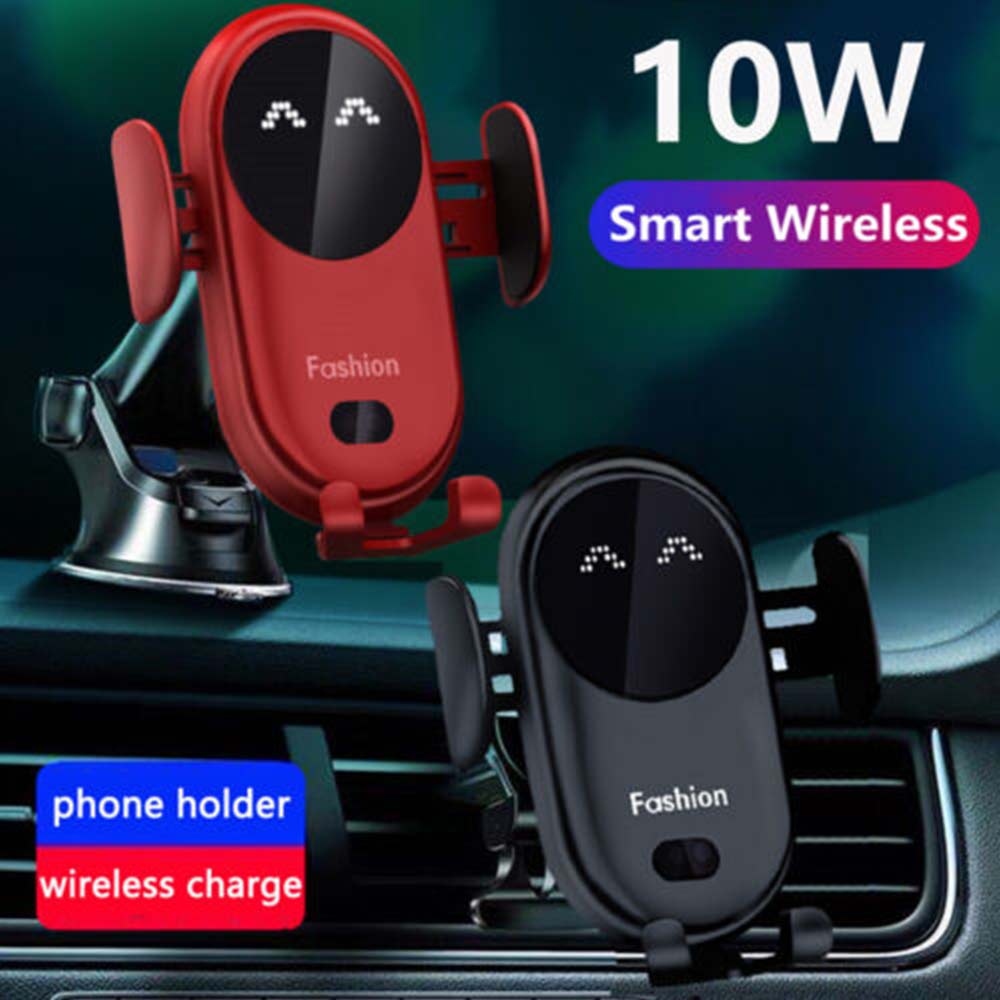 Smart Car Wireless Charger Phone Holder Air Vent Smart Sensor Fast Charger S11
