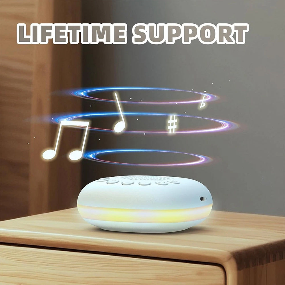20-Sound Portable White Noise Machine – RGB Night Light, Timer for Sleep & Relaxation